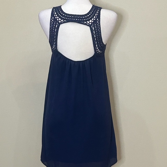 Blue Rain | Size Small Navy Lace Dress - Picture 4 of 6